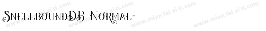 SnellboundDB Normal字体转换